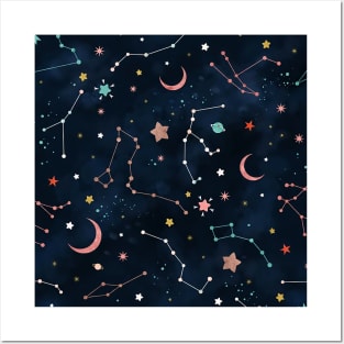 Truntless Moon Pattern Posters and Art